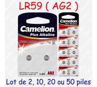 Pile Bouton SR Oxyde d'argent 1,55V : SR63W G0 379S SR521 ( x 1, 5, 10 ou 20 )