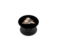 Pile Cats Anime Cat Mountain Tas de Chats Kawaii Chibi Kitty PopSockets PopGrip Adhésif
