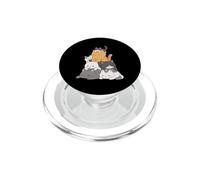 Pile Cats Anime Cat Mountain Tas de Chats Kawaii Chibi Kitty PopSockets PopGrip pour MagSafe