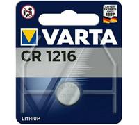 Pile CR1216 VARTA lithium 3V CR 1216 3.0 Volts, pile plate bouton, date de péremption éloignée, capacité 27mAh