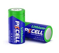Pile CR123A Lithium Batterie 3V 1500mAh Non Rechargeable pour Caméras,Appareil Photo,Détecteur Alarme,Lot de 2,PKCELL