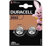 Pile CR2032 DURACELL lot de 2 piles lithium 3V CR 2032 3.0 Volts, pile plate bouton, date de péremption éloignée, capacité 180mAh
