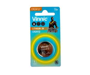 Pile CR2412 Vinnic Bouton Lithium 3V