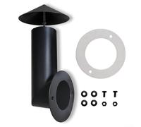 Pile de fumée de rechange pour grille à granulés Traeger en acier avec capuchon de cheminée, joint, tuyau de cheminée et matériel pour une meilleure circulation de l'air et la rétention de la fumée