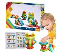 Pile de Jouets,Jeu de Construction Interactif Pile | 15 Pièces Jouets Empilables,Pour à Partir De 3 Ans Garçons Filles Maison Petite enfance