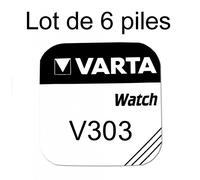 Pile de montre bouton varta 303 SR44SW 1.55v lot 6 piles