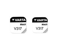 Pile de montre bouton varta 317 SR62SW 1.55v lot 2 piles - Varta, 317, SR62