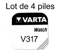 Pile de montre bouton varta 317 SR62SW 1.55v lot 4 piles