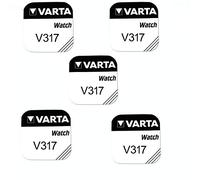 Pile de montre bouton varta 317 SR62SW 1.55v lot 5 piles
