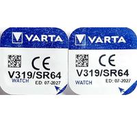 Pile de montre bouton varta 319 SR527SW 1.55v lot 2 piles