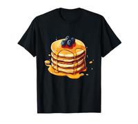 Pile De Pancakes Myrtilles Petit Déjeuner T-Shirt