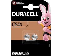4 piles Duracell LR43 186 V12GA (2 ampoules de 2 batteries)