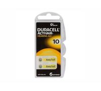 Duracell Pile pour appareil auditif ZA 10 Activair 10 1,45 V 90 mAh zinc-air 6 pièces