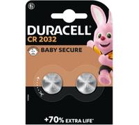 Pile lithium CR2032 3V DURACELL Blister de 2 piles