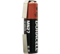 Pile Duracell MN27 12 volts tension, avec cosses à souder en forme de U