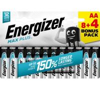 Energizer Piles Max Plus AA – 8+4 pièces – 423327