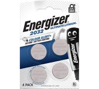 4 Piles CR2032 Energizer Bouton Ultimate Lithium 3V