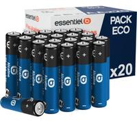 Pile ESSENTIELB POWERPLUS LR06 AA Lot de 20