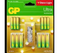 Pile GP x12 AA + x12 AAA + guirlande LED