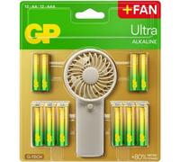 Pile GP x12 AA + x12 AAA + ventilateur