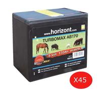 Pile Horizont Turbomax AB1370 (x45) Noir 9 V