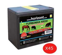 Pile Horizont Turbomax AB200 (x45) Noir 9 V