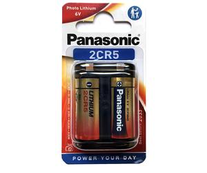 Pile lithium 2CR5 6V PANASONIC Photo Power Blister d'1 pile