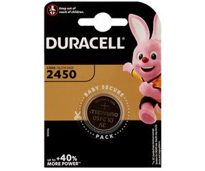 Pile lithium CR2450 3V DURACELL Blister d'1 pile
