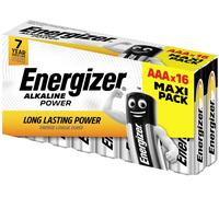 Energizer – Piles AAA (LR03) Alcaline Power Maxi Pack – 16 piles