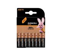 Duracell - Piles AAA - Plus-AAA CP16 - Alcalines manganèse 1,5 V - Lot de 16