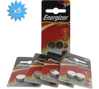 ENERGIZER Lot de 5 Blisters de 2 Piles Alcaline calculatrices/Photo A76 LR44 AG13 1,5V