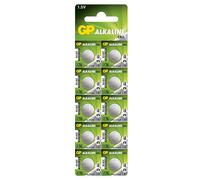 10 piles bouton LR44 GP Alkaline Cell GP