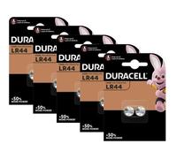 Pile LR44 DURACELL lot de 10 piles alcalines 1,5V LR 44 A76 V13GA AG13 1.5 Volts, pile bouton, péremption éloignée, capacité 105mAh