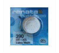 Pile montre SR1130SW 390 RENATA Oxyde d'argent 1 55V V390 D389-390 SR1130 SR54 capacité 60mAh date de péremption éloignée