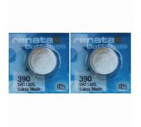 Pile montre SR1130SW 390 RENATA Oxyde d'argent 1 55V V390 D389-390 SR1130 SR54 lot de 2 piles pour montre date de péremption
