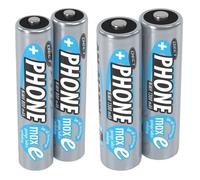 Pile NiMH Mignon (AA) pour téléphone avec 1300 mAh et technologie maxE - 2 pcs