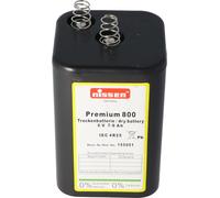 Nissen Premium 800 4R25 Batterie 6 V max. Capacité 9000 mAh Batterie sèche 4R25 sans mercure ni cadmium