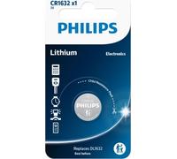 Pile Philips CR1632/00B Lithium 3.0V pièce 1-blister (16.0x 3.2)