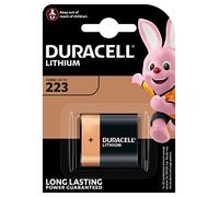 Pile photo lithium haute puissance Duracell spéciale 223 5 V, pack de 1 (223 / CR-P2 ), conçue pour une utilisation dans les appareils photo numériques