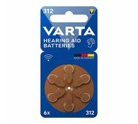 Pile pour aide auditive Varta Hearing Aid 312 PR41 6 Unités