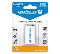 Pile rechargeable 6F22/9V Ni-MH 320 mAh pré-chargée
