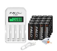 Pile rechargeable AA, tension 12V, chimie NiMH, 16AA 1 chargeur