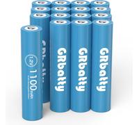 Pile Rechargeable AAA NiMH 1,2V 1100mAh Haute Capacité,Let de 16 Pile AAA Rechargeables 1200 Cycles Compatible avec Radio, Manette de Jeu, Jouet, Télécommande, Souris sans Fil, etc.