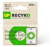 Pile rechargeable GP 9V ReCyckO+ 1 pile 200mAh