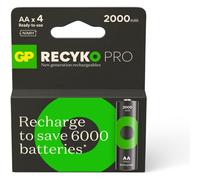 Pile rechargeable GP AA ReCyckO+PRO lot de 4 2000mAh