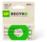 Pile rechargeable GP AAA ReCyckO+ lot de 2 650mAh