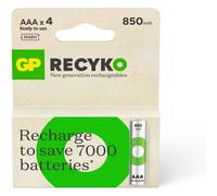 4 Piles Rechargeables AAA / HR03 850mAh GP ReCyko