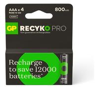 4 Piles Rechargeables AAA / HR03 800mAh GP ReCyko Pro