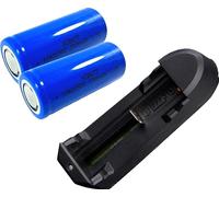 Pile rechargeable Li-Ion, capacité 2300mAh, tension 3,7V, plate 2 pièces