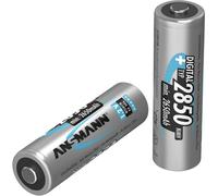Ansmann Piles rechargeables HR6 NiMH Mignon (AA) 2850 mAh 1,2 V – faible autodécharge – lot de 2